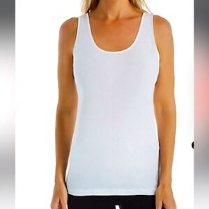 NWT Calida Light Cotton White Tank Designed Switzerland (11600) / Large
